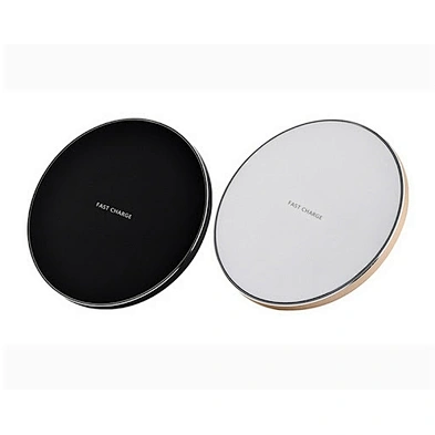 Super slim portable 10W round wireless charger for phone charging -HL4966