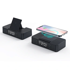 Foldable Wireless Speakers Customizable Mini Speaker Mobile Phone Dual Loud Speakers Alarm Clock