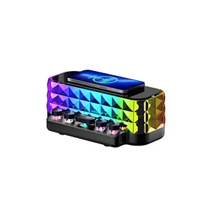 With Multi-Function Speakers 2024 15W Z6p Led Light Portable  Speaker Wireless Charger