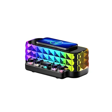 With Multi-Function Speakers 2024 15W Z6p Led Light Portable  Speaker Wireless Charger