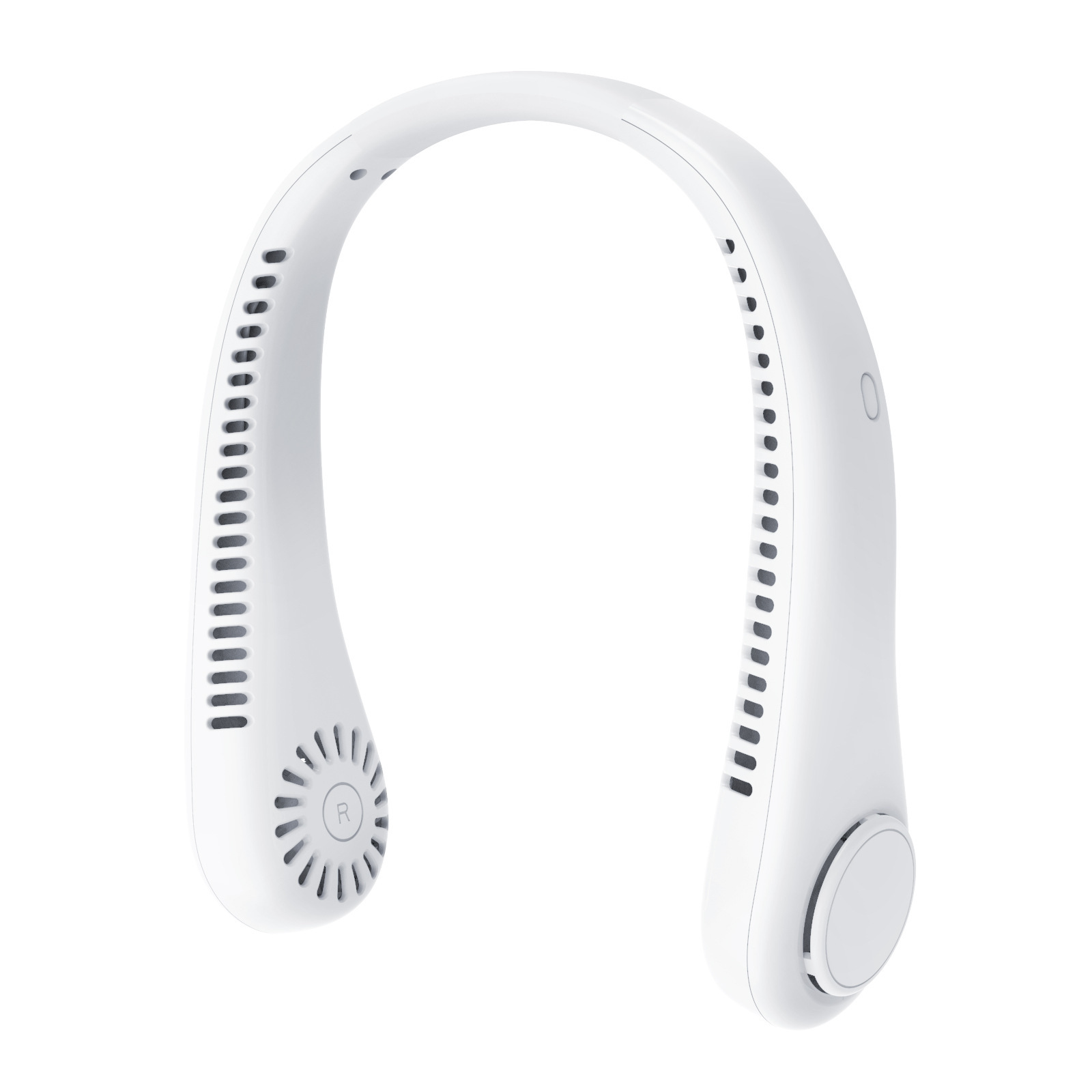 Mini Neck Fan Portable Bladeless Hanging Neck 600mAh Rechargeable Air Cooler 3 Speed Mini Summer Sports Fans