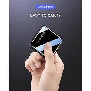 Portable Powerbank Charger Battery New Mirror Chargers Pover 2 Usb Ports External Poverbank Design Mobile Big & Mini Power Bank