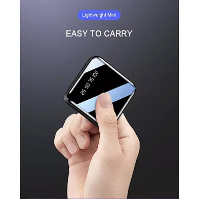 Portable Powerbank Charger Battery New Mirror Chargers Pover 2 Usb Ports External Poverbank Design Mobile Big & Mini Power Bank