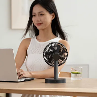 Usb Charging Handheld Fan Desktop Office Outdoor Small Fan With Digital Display Multifunctional Smart Desktop Fan
