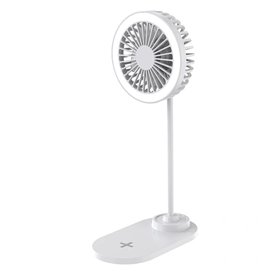 2024 multifunction wireless charger Table Qi Magnetic Wireless Charger With Fan 2 in 1 with light