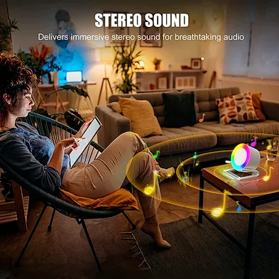 Speaker Light Stand With Phone Rgb Night Stereo Bt Qi 15W Fast Charge Multifunction High Quality Wireless Charger