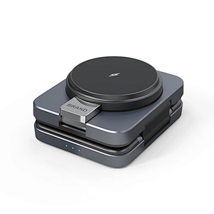 2024 new design wireless charger portable Qi Stand Magnetic Fast 15W Portable Foldable 3 In 1 Wireless Charger