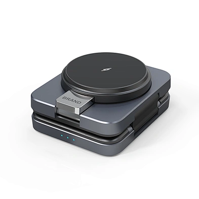 2024 new design wireless charger portable Qi Stand Magnetic Fast 15W Portable Foldable 3 In 1 Wireless Charger