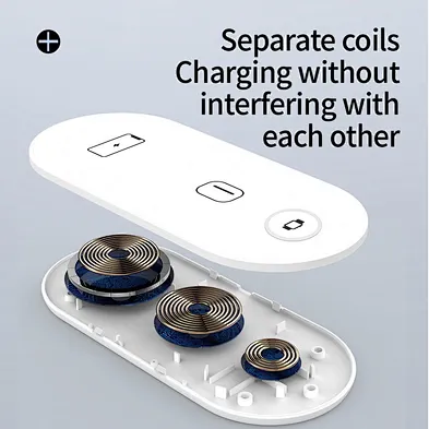 Charger holder 3 in 1 Multi-function 10W 15W Qi Wireless Charger station Wireless Charge stand