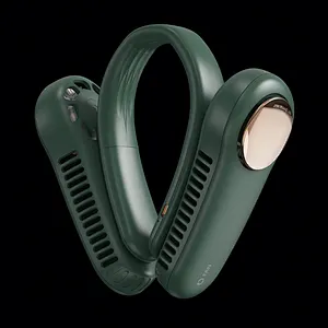 2024 Newest Summer Cooling  Bladeless USB Portable Handheld  Personal  Air Cooler Portable Hand Free Rechargeable  Neck Fan