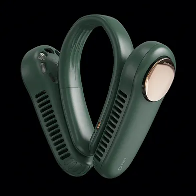 2024 Newest Summer Cooling  Bladeless USB Portable Handheld  Personal  Air Cooler Portable Hand Free Rechargeable  Neck Fan