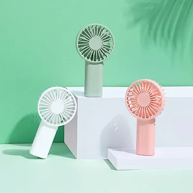 Low Price Battery Pocket Mini Handheld Fan USB Portable Handy Fan Personal Hand Held Fan for Travel Office Table Plastic Wj 50