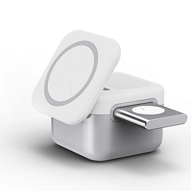 Magnetic 15W Fast Super Charge Desktop With Stand Hold New Multifunction Portable 3 In 1 Qi Station Logo Wireless Charger Cube