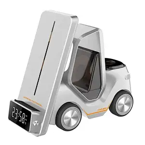 4 In 1forklift shape wireless charger magnetic  forklift charger for phone Forklift Design Universal Wireless Charger Station