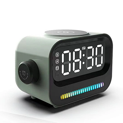 Speaker New Arrival 3 In 1 With High Quality Wholesale 15W Led Rgb Light Digital Alarm Clock Magnetic Wireless Charger