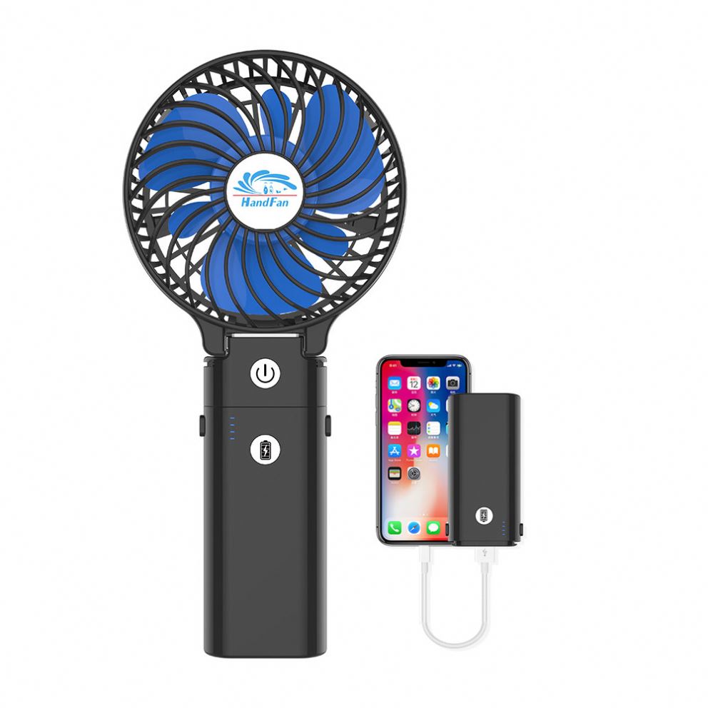 2024 Hot sale mini handheld fan rechargeable personal black portable pocket chill handheld electric battery powered mini fan