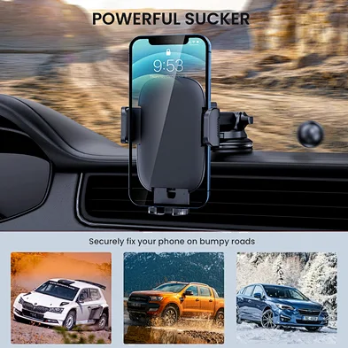 Car Phone Holder Mount Phone Mount for Car Windshield Dashboard Air Vent Universal Hands Free Automobile Cell Phone Hold