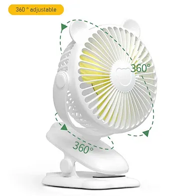 Portable Cordless Fan with Clip Air Cooling Computer USB Rechargeable Battery Mini Stroller Fan Customized OEM Table for Prams