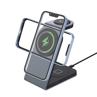 3 In 1 Hot Selling qi2 multifunction High Quality Charhger Fast Charging Desktop Powerful Magnetic Wireless Charger