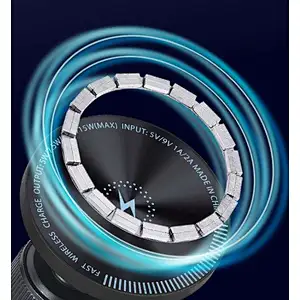 Magnetic Phone Holder Fast For With 15W Qi  Charging Car Wireless Charger