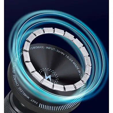 Magnetic Phone Holder Fast For With 15W Qi  Charging Car Wireless Charger