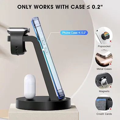OEM Fast Charging Station Stand Dock Holder 15w 10w 3 in 1 one wireless charger for  phoneand phone phone wireless charger
