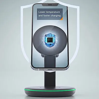 3 in 1 Wireless Charging Station Multiple Devices 3in 1 Wireless Charger Stand