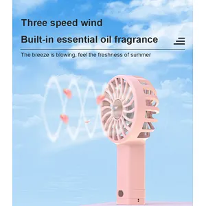 Mini Cool Portable Handheld Rechargeable Usb Desktop Green For Summer Mute Personal Small High Quality Hand Hold Minin Fan