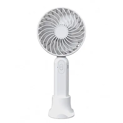 JEDI Rechargeable Mini Stand Fans Office Portable Handheld USB Table Top Fan with Phone Holder Base