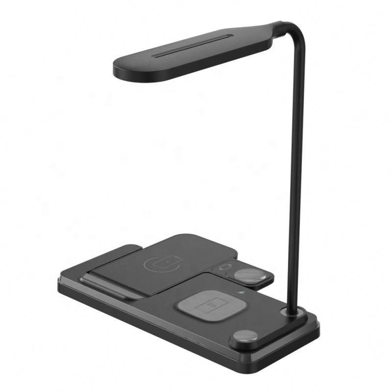 Wireless High Quality Wholesale Desktop Desk Lamp With Qi Stand 4 in 1 Eye Protecting Charger