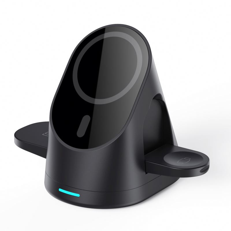 Magnetic 3 In 1 Qi 15W Charger Charging Wireless Fast Charge Stand Dock 3 in 1 wireless charger