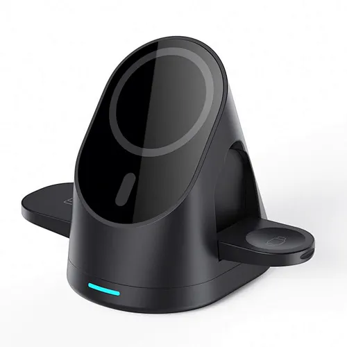 2024 HOT sale Charge Mobile Phone 15W 3 In 1 Wireless Charger Stand Qi Fast Charger wireless charger with night