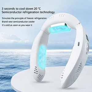 Portable Hanging Mini Usb Bladeless Rechargeable Neck Cooling Fan Smart Hands Free Fans Heater and Cooler 10 Table Plastic YL