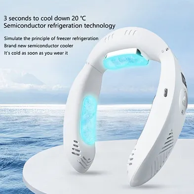 Portable Hanging Mini Usb Bladeless Rechargeable Neck Cooling Fan Smart Hands Free Fans Heater and Cooler 10 Table Plastic YL