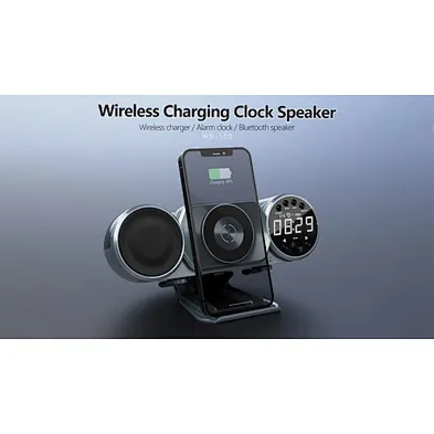 With Alarm Clock Speaker 3 In 1 Hot Selling Desktop Wireless Charger