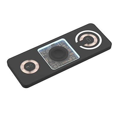 Trending Products 15W Fast Charging Dock Transparent 3 In 1 Wireless Charger With OEM Service H8
