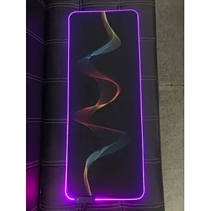 Hot RGB Gaming Mouse Pad LED Soft Large Mouse pad with Adjustable Lighting Memory Function Wireless Charging Keyboard mouse Pad