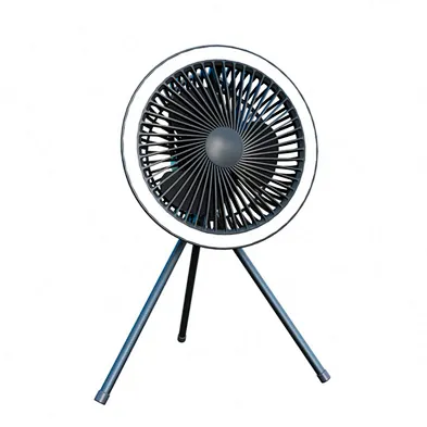 2024 multifunction high quality Desk Portable Fans Usb Rotating Led Fan Camping Battery Rechargeable Fan
