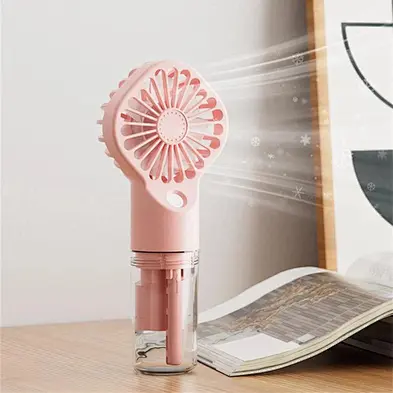 Portable Rechargeable Water Spray Mist Usb With Outdoor 800Mah Battery Handheld Bottle For Gift Sets Hand Held Mini Fan