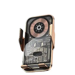 Magnetic Mount Char C10 Transparent Car Wireless Charger Holder