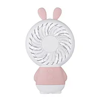 Cute Rabbit Ear Outdoor Travel Small Volume Portable Usb Mini Desktop Electric Handheld Fan