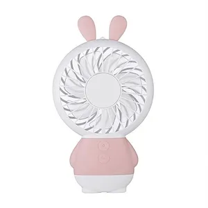 Cute Rabbit Ear Outdoor Travel Small Volume Portable Usb Mini Desktop Electric Handheld Fan