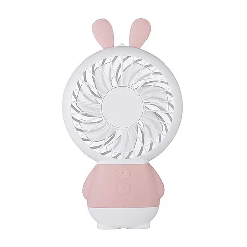 Cute Rabbit Ear Outdoor Travel Small Volume Portable Usb Mini Desktop Electric Handheld Fan