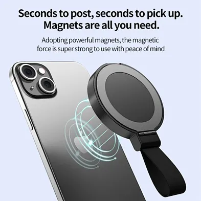 Portable QI Wireless Charger with holder magnetic USB-type C Max 15W Fast Charging ODM OEM factory for phone