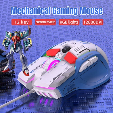 Pad With Charger Wireless Gaming Mouse with rgb light