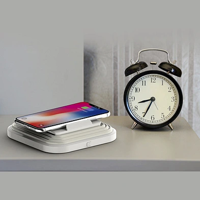 2024 hot sale collapsible magnetic Light Night 10W Phone Stand Desk Led Wireless Charger With Rgb Lights