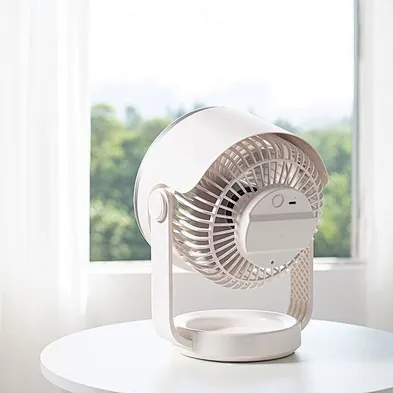 Portable Air Circulation Desk Fan Adjustable Wall Mounted Rechargeable Small Fan for Bedroom Kitchen Office Outdoor Camping