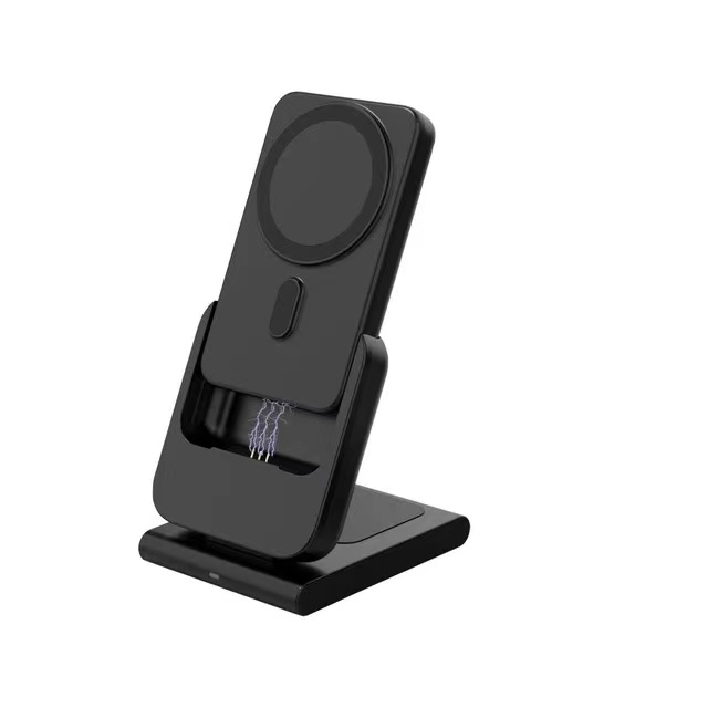 Charging Station 3 In 1 Wireless Charger With Wireless Power Bank