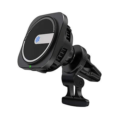 15W Cooling 2In1 Mobile Phone Holder Electronic Refrigeration Magnetic Ice Cooling Wireless Car Charger With Fan H302
