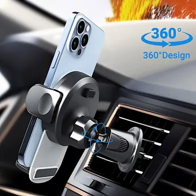 2024 Factory wholesale 360 rotate hook clip mobile phone holder accessories for car mount air vent car phone holder